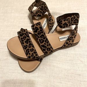 Steve Madden Cheetah Print Wrap Sandals